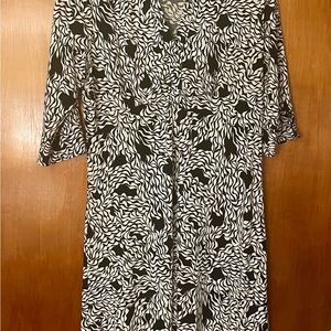 Black and White Patterned Dress